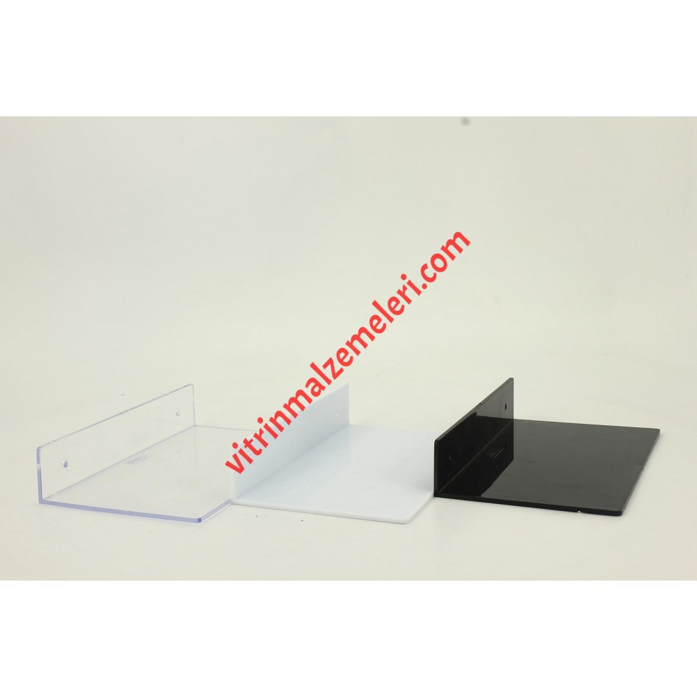 Cama Yapışabilen veya Vidalanabilir Raf Şeffaf