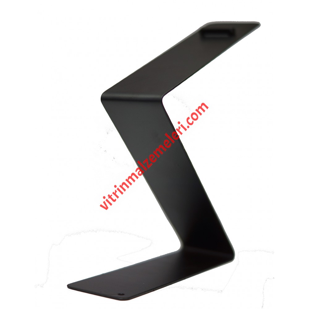 Metal Z Şeklinde Ayakkabı Teşhir Standı Siyah