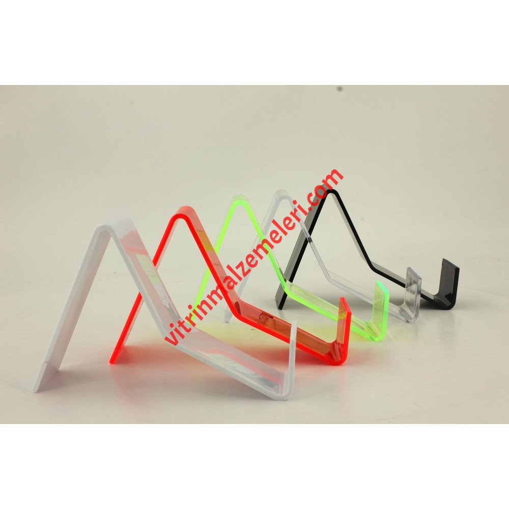 Plastik Z Şeklinde Ayakkabı Teşhir Standı Sarı