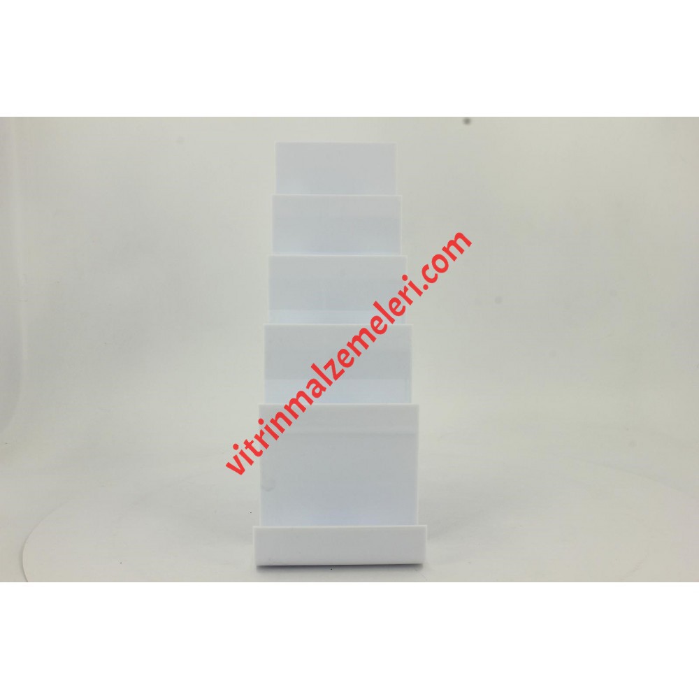 Cüzdan ve Abiye Çanta Teşhir Standı Plastik Beyaz