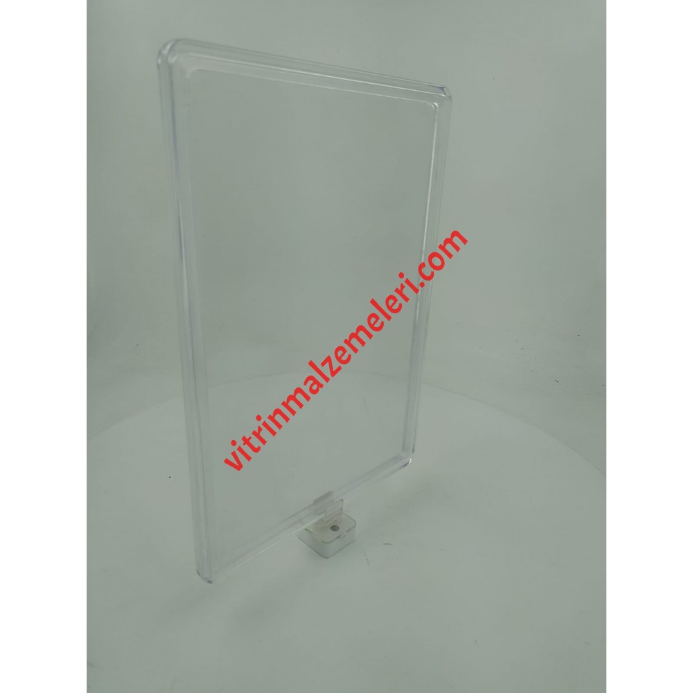 Mıknatıslı Plastik Ürün Tanıtım ve Fiyatlandırma Levhası Şeffaf