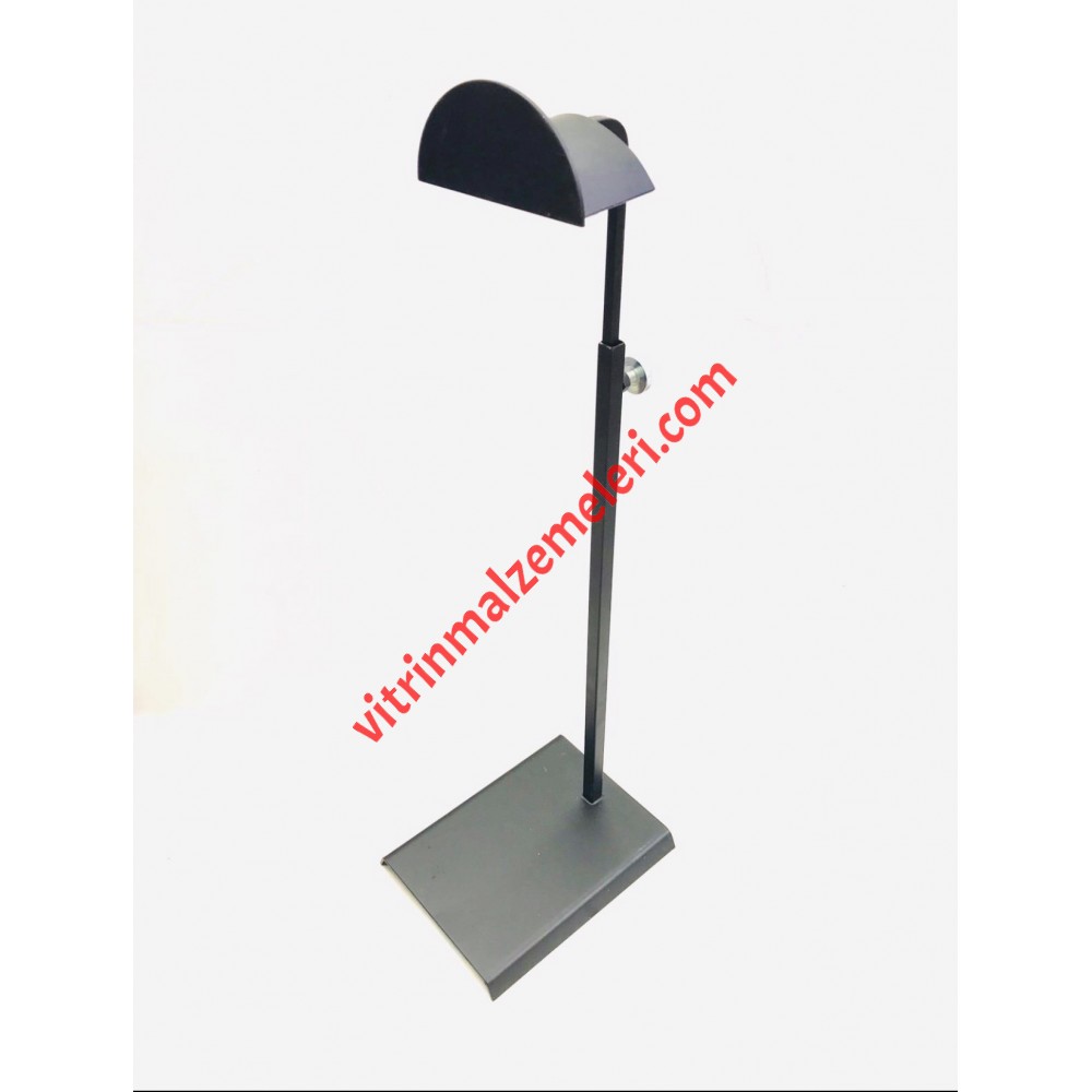 Çanta Teşhir Standı Siyah Metal Yükseklik Ayarlı Tekli