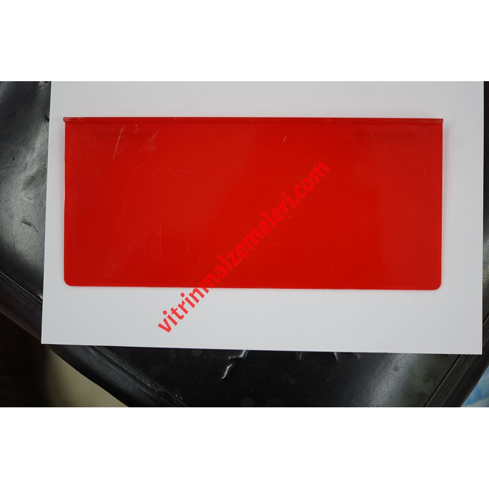 Plastik Kanala Geçme Büyük Ayakkabı Rafı Kırmızı