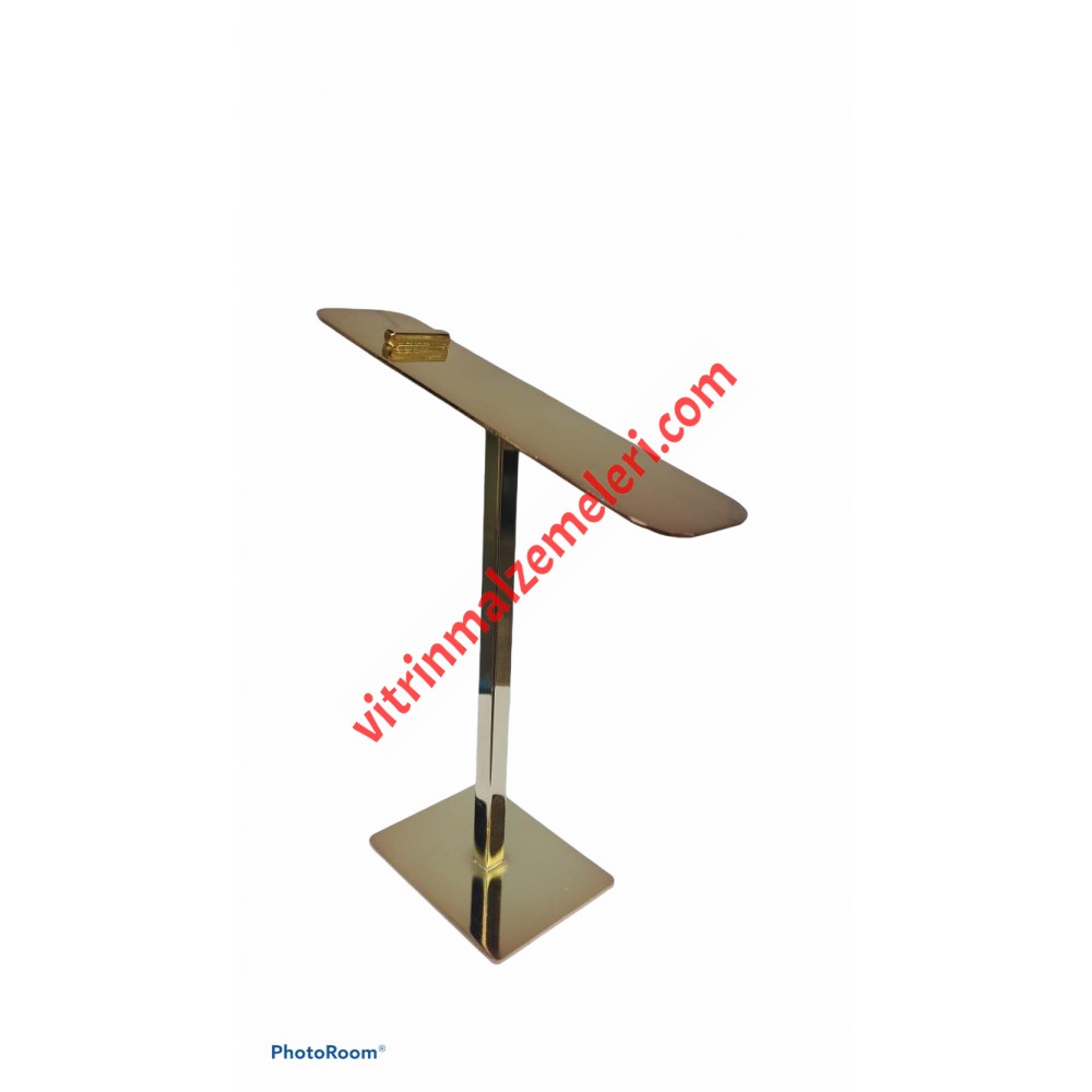 Ayakkabı Teşhir Standı Altın Metal 20 cm