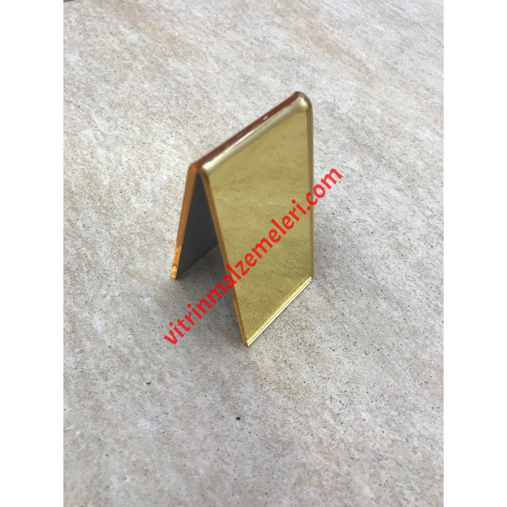 GOLD PLEKSİ AYNA AYAKKABI YÜKSELTİCİ