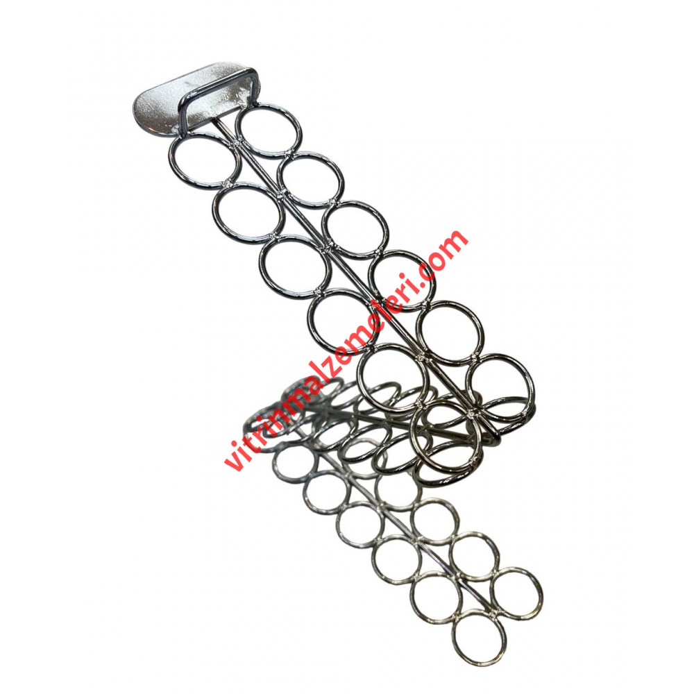 Krom Pul Z Metal Ayakkabı Teşhir Standı