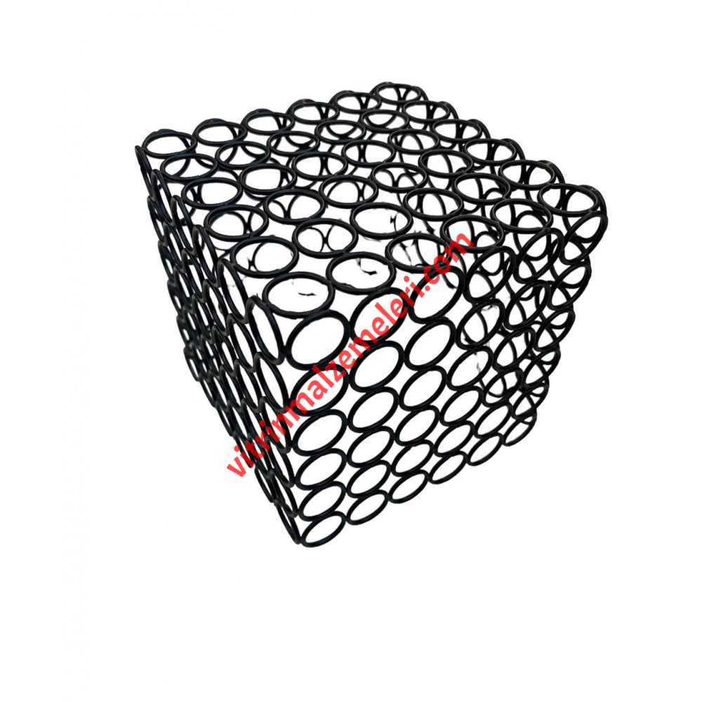 Siyah Pul Küp Ayakkabı ve Çanta Teşhir Standı