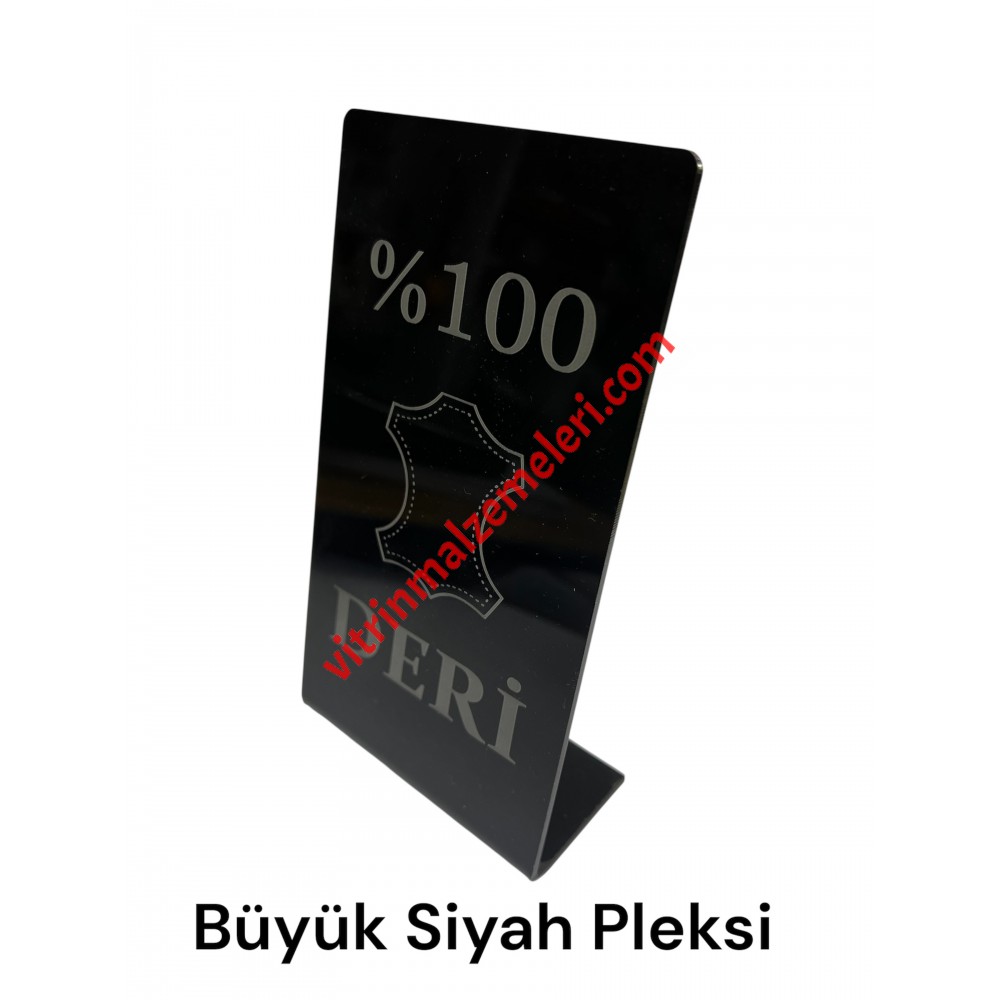 PLEKSİ ÜRÜN TANITIM VE BİLGİLENDİRME ÇERÇEVELERİ BÜYÜK SİYAH MODEL
