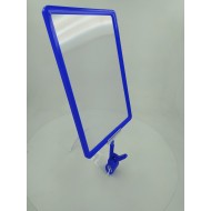 Mandallı Ürün Tanıtım Çerçevesi Plastik Mavi