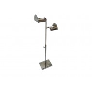 Çanta Teşhir Standı Krom Metal Yükseklik Ayarlı İkili